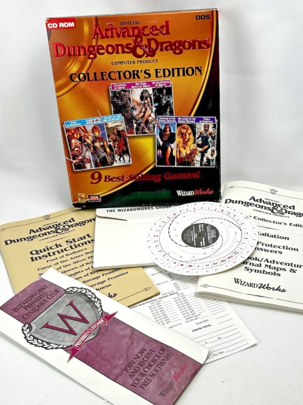Advanced Dungeons & Dragons Collector's Edition Computer Game PC 1994 Big Box
